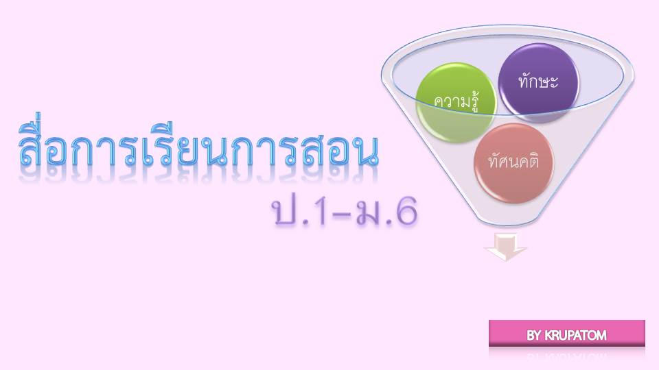 สื่อการเรียนการสอน