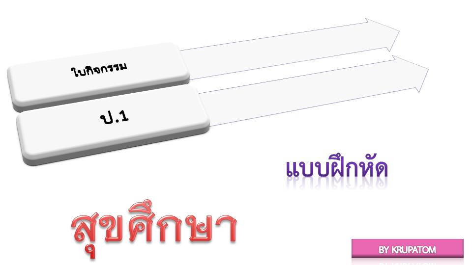 ใบงานวิชาสุขศึกษา ป.1