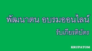 อบรมออนไลน์