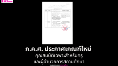 ก.ค.ศ. ประกาศเกณฑ์ใหม่ กำหนดตำแหน่งเทียบเท่าเป็นคุณสมบัติเฉพาะสำหรับครูและผู้อำนวยการสถานศึกษา มีผล 25 ส.ค. 2569